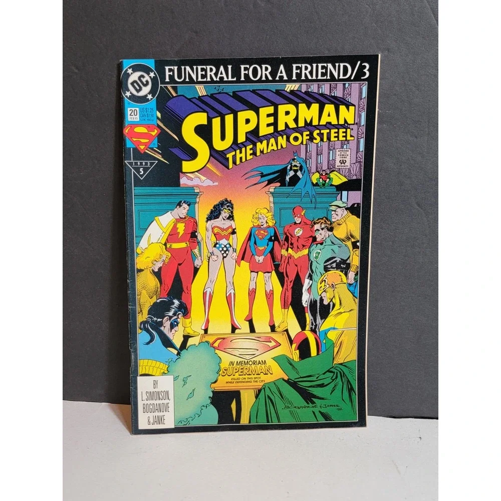 Superman~Funeral for a Friend 3 #20 February 93 Issue 5 DC Comics